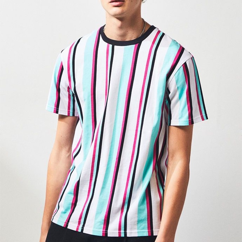 PACSUN PS BASICS STRIPPED DOWN SHIRT 👕